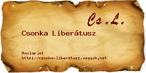 Csonka Liberátusz névjegykártya